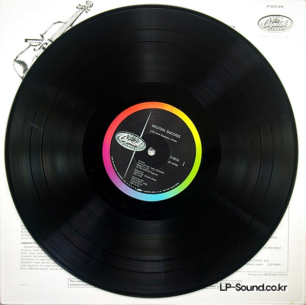 NATHAN MILSTEIN:ENCORES:RECITAL:CAPITOL SP 8536:ORIG SIDE LOGO
