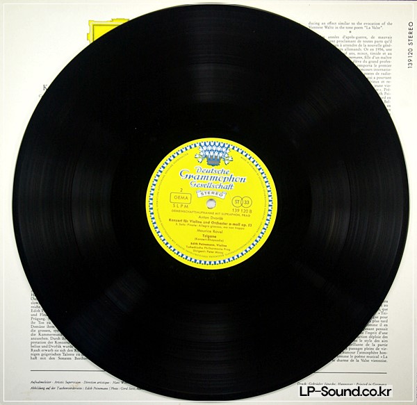 DVORAK RAVEL TZIGANE PEINEMANN DGG 139 120 SLPM