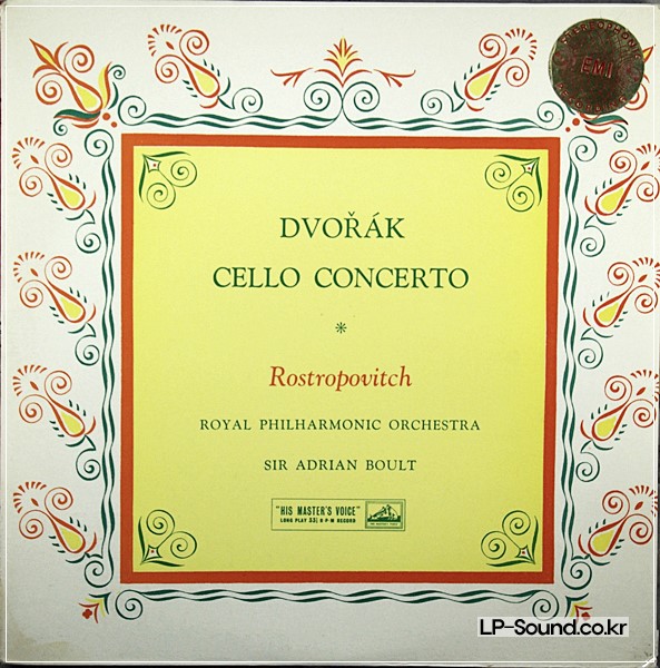 DVORAK CELLO CONCERTO ROSTROPOVICH BOULT RPO ASD 358