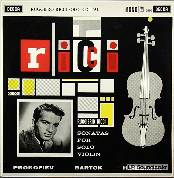 RUGGEIRO RICCI SOLO RECITAL    DECCA LXT 5595