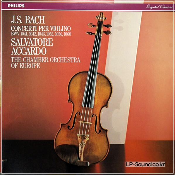 BACH CONCERTI PER VIOLINO  PHILIPS ACCARDO 416 412-1 2LP