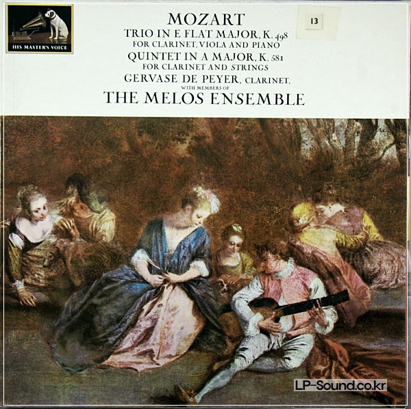 MOZART CLARINET TRIO QUINTET MELOS ENSEMBLE DE PEYER ASD 605