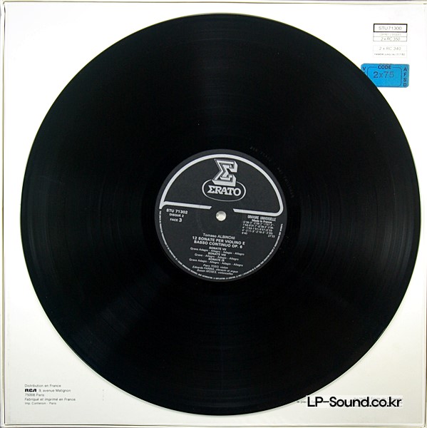 ALBINONI - 12 SONATE OP.6 - ERATO STU 71300 – 1982   2 LP BOX