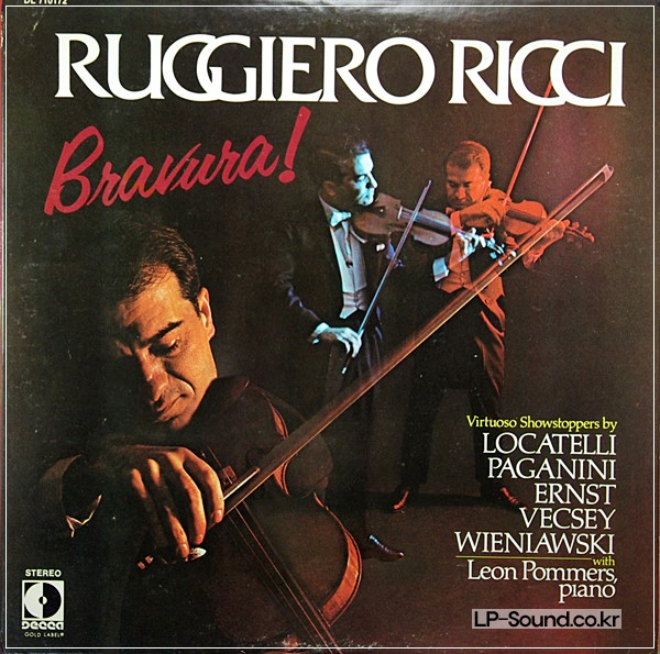 RUGGIERO RICCI / BRAVURA - VIRTUOSO SHOWSTOPPERS / DECCA STEREO DL 710172