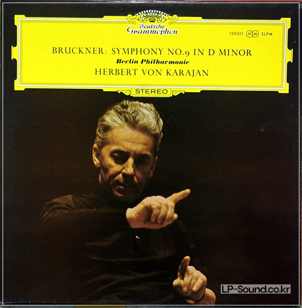 BRUCKNER SYMPHONIE NR. 9 BPO KARAJAN LP DGG SLPM 139 011