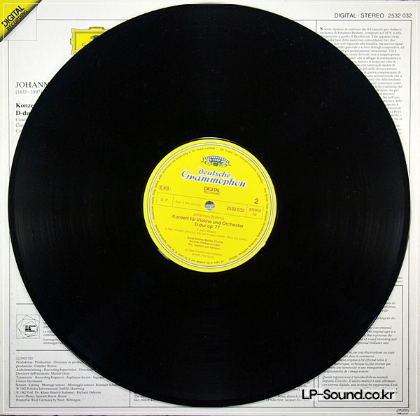 BRAHMS - CONCERTO FOR VIOLIN AND ORCHESTRA OP. 77 / ANNE-SOPHIE MUTTER