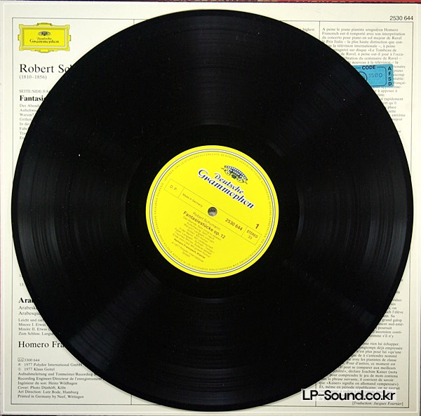 HOMERO FRANCESCH SCHUMANN FANTASIESTUKE/KINDERSZENEN/ARABESKE DG 2530 644