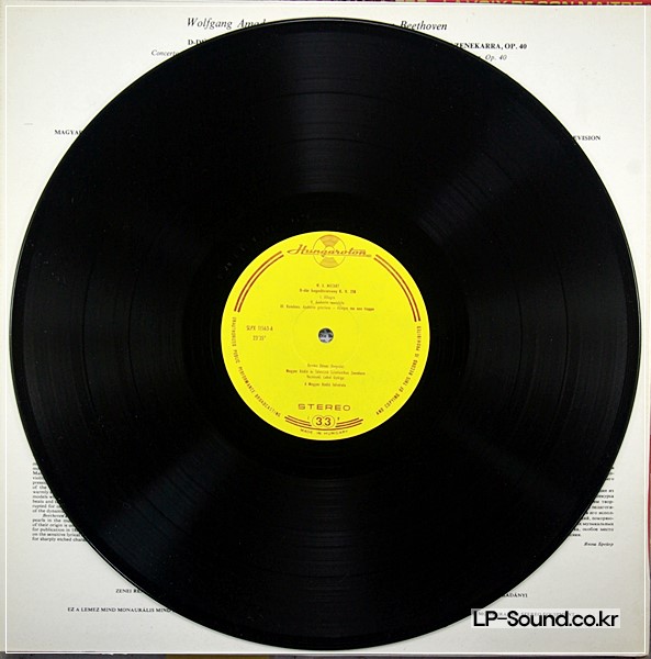 MOZART*BEETHOVEN:VIOLIN CONCERTOS HUNGAROTON  DENES KOVACS