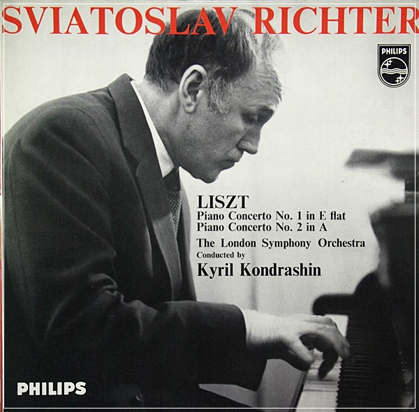 LISZT PIANO CONCTS 1& 2 RICHTER KONDRASHIN PHILIPS HI-FI STEREO SABL 207