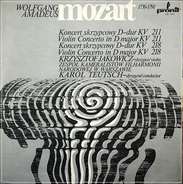 MOZART CONCERTO KV 211/218 JAKOWICZ  PRONIL SX 1812