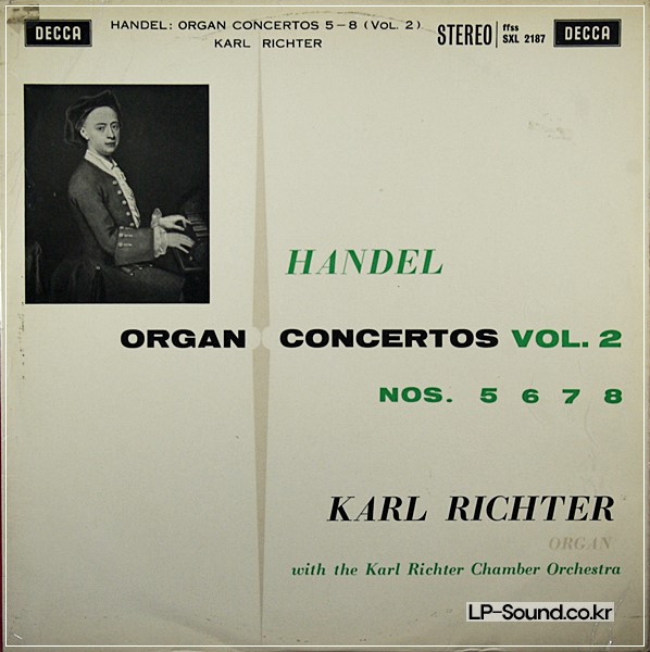HANDEL - ORGAN CONCERTOS VOL.2  SXL 2187  ED1
