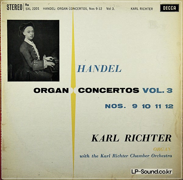HANDEL - ORGAN CONCERTOS VOL. 3  SXL 2201  ED2