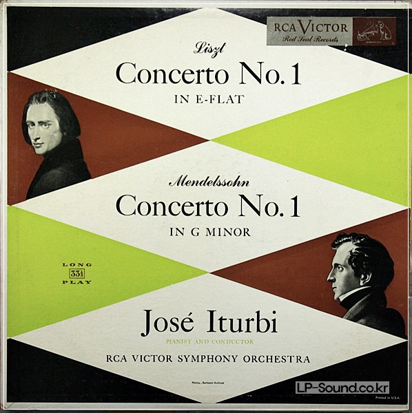 LISZT & MENDELSSOHN  JOSE ITURBI   LM-1734