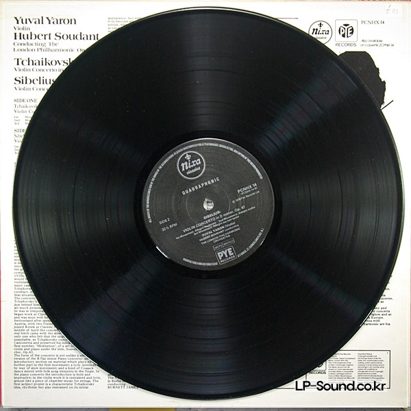 TCHAIKOVSKY & SIBELIUS CONCERTOSYUVAL YARON VIOLINPYE QUAD ST