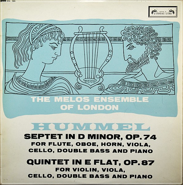 HUMMEL: SEPTET MELOS ENSEMBLE ORIG SOL 290 UK-6667’ L’OISEAU LYRE