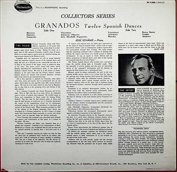 ENRIQUE GRANADOS,JOSé ECHáNIZ–12 SPANISH DANCES