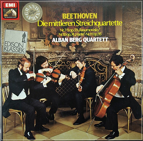 BEETHOVEN THE MIDDLE PERIOD STRING QUARTETS - ALBAN BERG  3 LP BOX SET