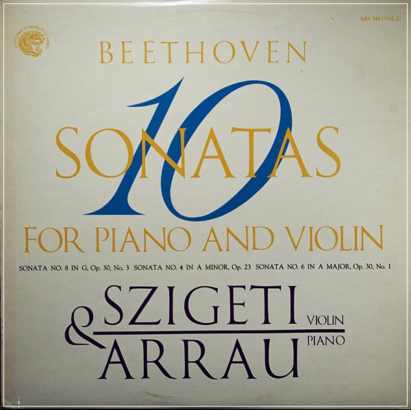 BEETHOVEN NO.7 /2/10 SONATAS FOR PIANO AND VIOLIN / JOSEPH SZIGETI,