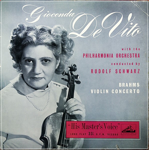 GIOCONDA DE VITO ' BRAHMS VIOLIN CONCERTO OP.77 ALP 1104