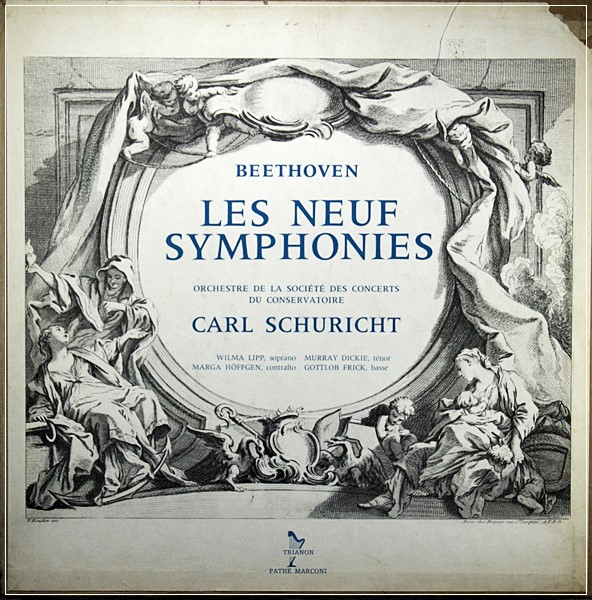 BEETHOVEN 9 SYMPHONIES CARL SCHURICHT TRIANON 7 LPS