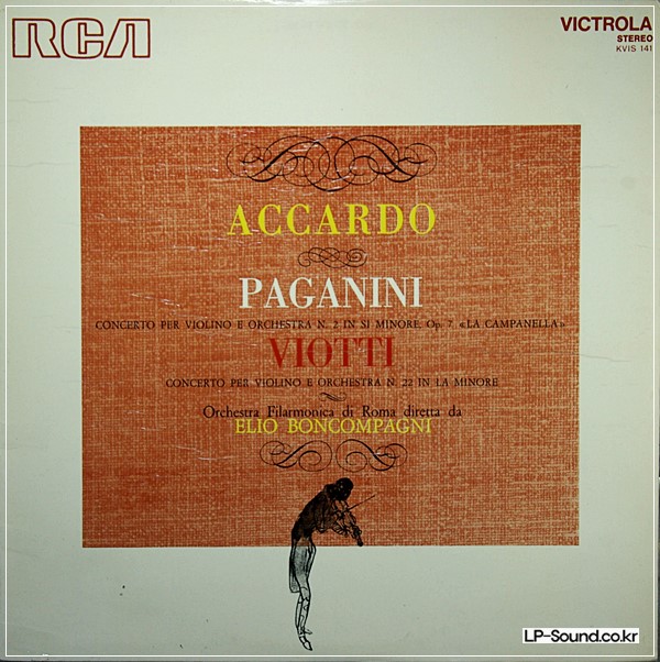 PAGANINI VOTTI VILOIN CONCERTO RCA KVIS 141