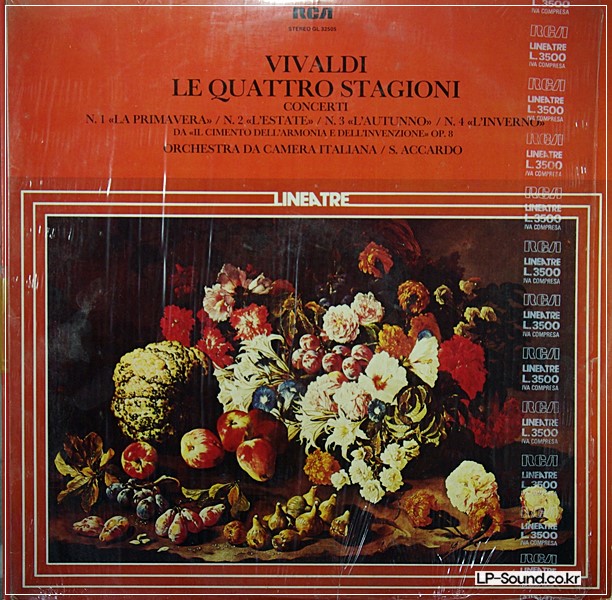 VIVALDI THE FOUR SEASONS / ACCARDO / ORCHESTRA DA CAMERA ITALIANA GL 32505