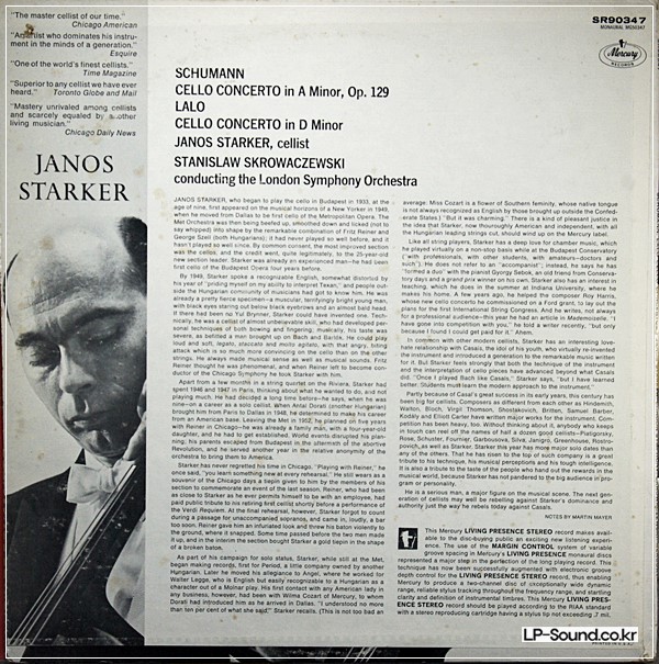 JANOS STARKER SCHUMANN LSLO  35MM FILMMERCURY SR-90347