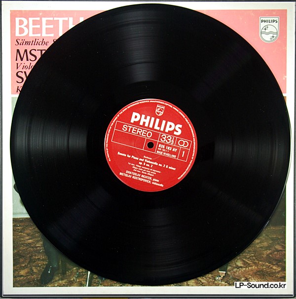 BEETHOVEN ROSTROPOVICH RICHTER CELLO SONATAS 835182/83 AY PHILIPS