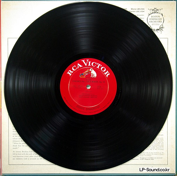 BRAHMS CONCERTO #1 LEINSDORF VAN CLIBURNRCA LSC-2724