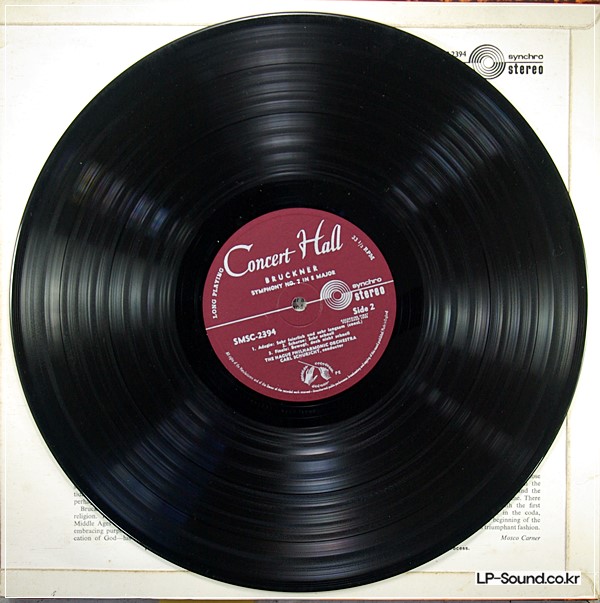 BRUCKNER - SYMPHONY NO 7 SCHURICHT HAGUE PHIL ORCH   SMSC 2394