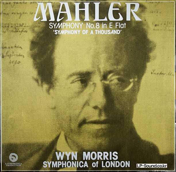 MAHLER SYMPHONY NO.8 SYMPHONICA OF LONDON WYN MORRIS 2LP