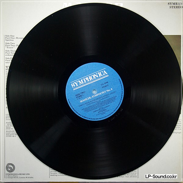 MAHLER SYMPHONY NO.8 SYMPHONICA OF LONDON WYN MORRIS 2LP