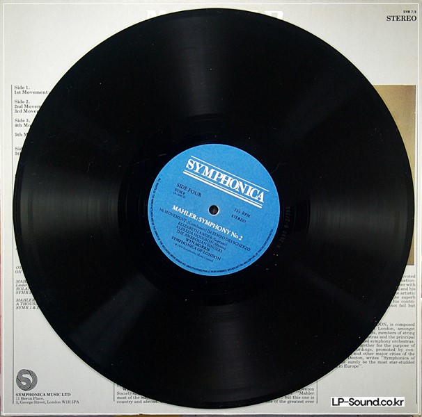MAHLER SYM NO.2 AMBROSIAN SINGERS SYMPHONICA OF LONDON WYN MORRIS 2LP