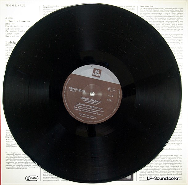 DANIEL ROBERT GRAF / VIVIANE GOERGEN SCHUMANN - BEETHOVEN - BRAHMS FSM AULOS