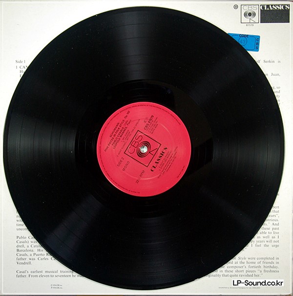 PABLO CASALS SONG OF THE BIRDS CELLO  CBS M 61579