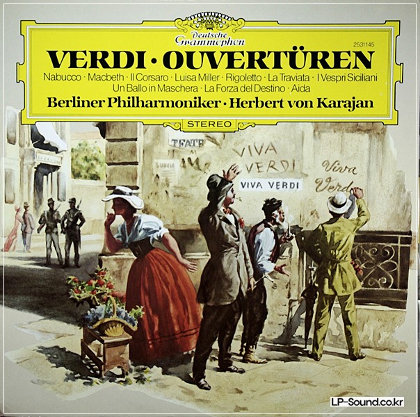 VERDI OVERTUREN OVERTURES KARAJAN DEUTSCHE GRAMMOPHON 2531 145