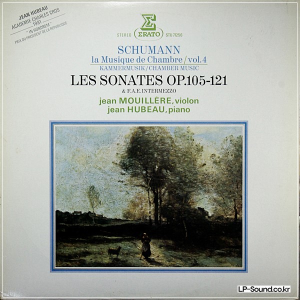 SCHUMANN SONATAS OP.105, 121  JEAN MOUILLERE, JEAN HUBEAU  ERATO