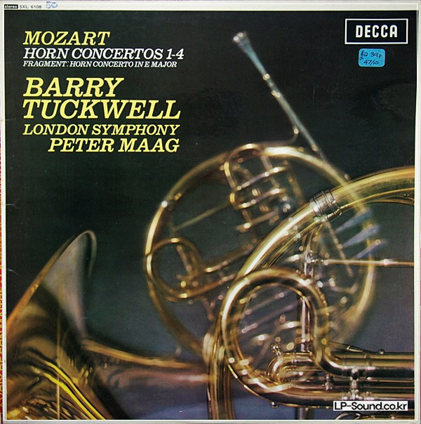 MOZART HORN  BARRY TUCKWELL & PETER MAAG  SXL 6108