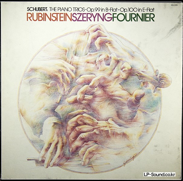SCHUBERT TRIOS RUBINSTEIN SZERYNG FOURNIER 2 LP RCA ARL 2-0731