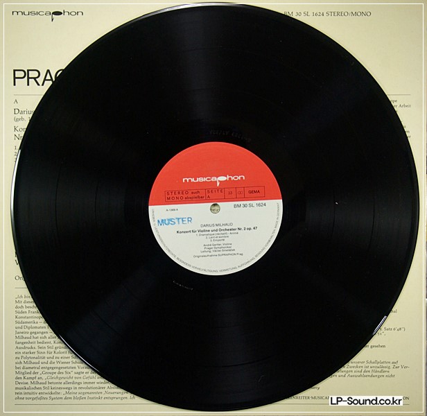 MILHAUD/MALIPIERO CONCERTOS  MUSICAPHON BM 30 SL 1624