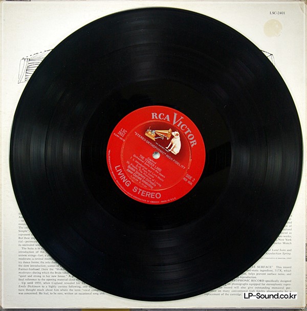 AARON COPLAND / COPLAND APPALACHIAN SPRING/ RCA LIVING STEREO SD LSC-2401