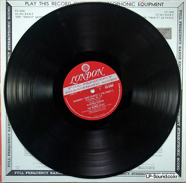 SCHUBERT TROUT QUINTET - LONDON BLUEBACK CS 6090