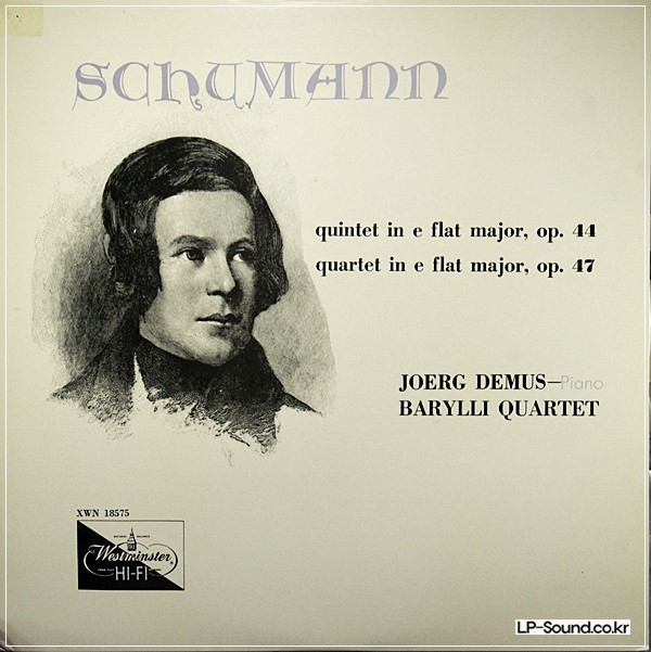 SCHUMANN QUINTET  BARYLLI QUARTET ESTMINSTER XWN 18575