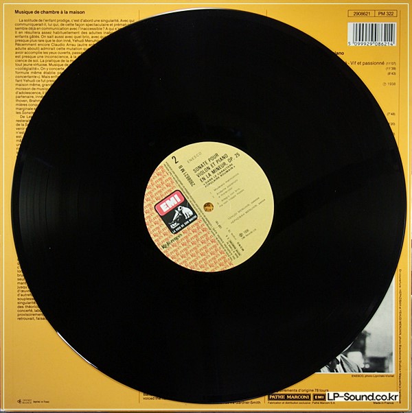 LEKEU ENESCO YEHUDI & HEPZIBAH MENUHIN EMI REFERENCES