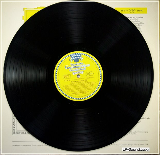 RICHARD STRAUSS KRAMERSPIEGEL FISCHER-DIESKAU  SLPM 138 916  RED