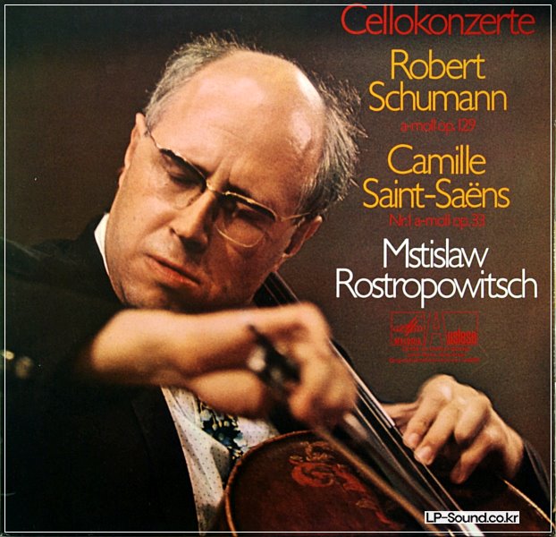 SCHUMANN & SAINT-SAENS CELLOKONZERTE ROSTROPOWITSCH EURODISC 78 429 ZK