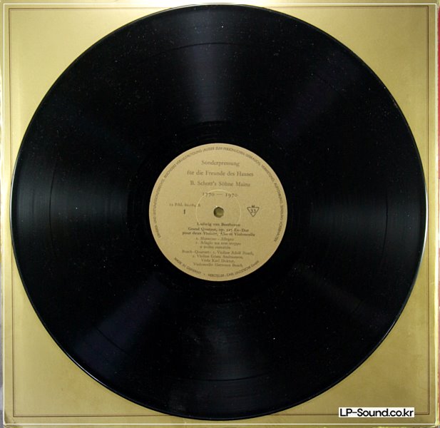 BEETHOVEN STREICHQUARTETT STRING QUARTETS OP.127 BUSCH QT. PRIVATE PRESS