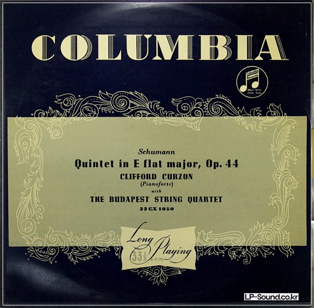 SCHUMANN: QUINTET  BUDAPEST STRING QUARTET ORIG 33CX 1050