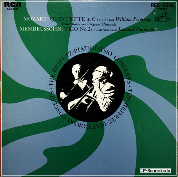 MOZART/MENDELSSOHN   HEIFETZ/ PIATIGORSKY TRIOS  RCA LSC-3048