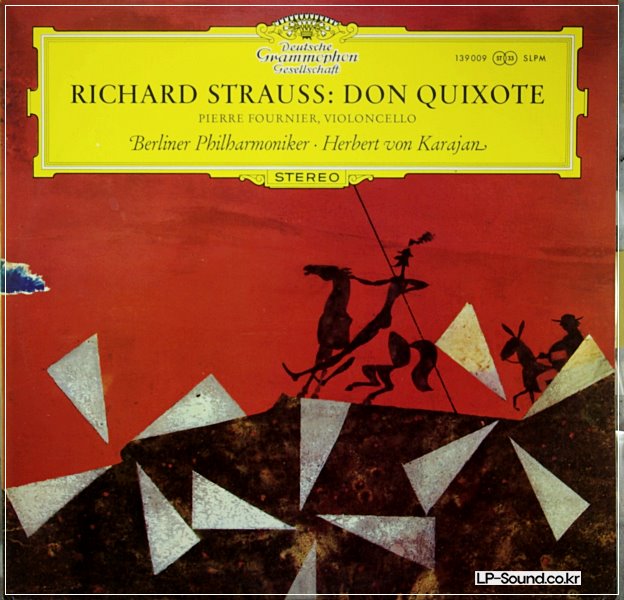 STRAUSS DON QUIXOTE   KARAJAN FOURNIER  DGG SLPM 139 009